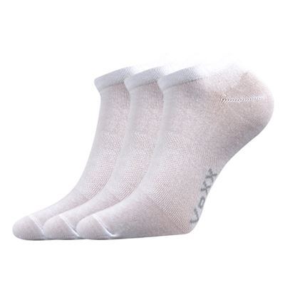 Ponožky krátké slabé REX 00 bavlněné BÍLÉ (3 páry)