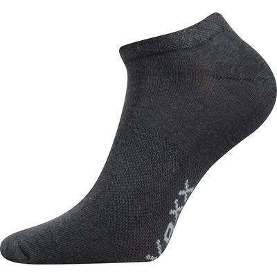 Ponožky krátké slabé REX 00 bavlněné TMAVĚ ŠEDÉ (3 páry)