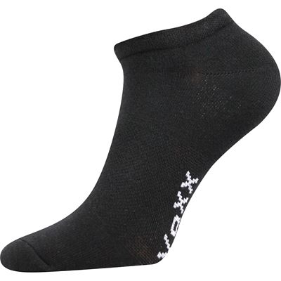 Ponožky krátké slabé REX 00 bavlněné ČERNÉ (3 páry)