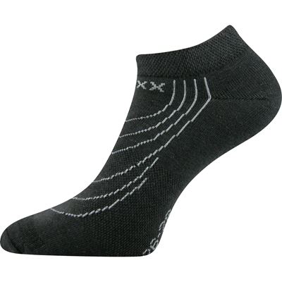 Ponožky krátké slabé REX 02 bavlněné TMAVĚ ŠEDÉ (3 páry)