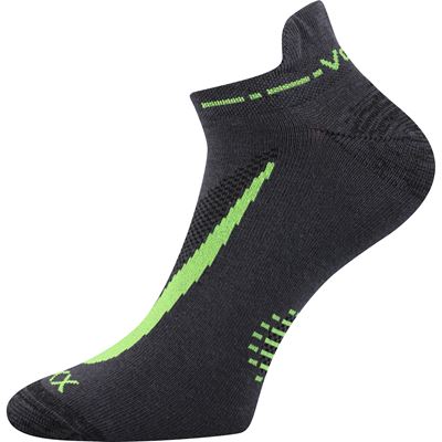 Ponožky krátké slabé REX 10 bavlněné TMAVĚ ŠEDÉ