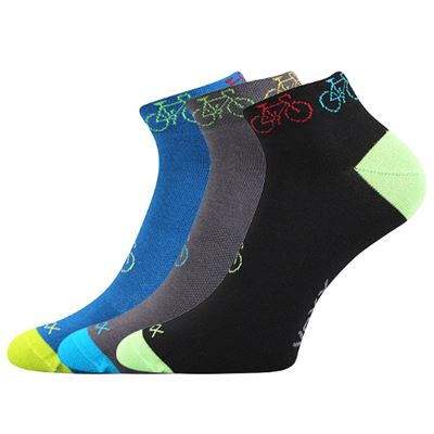 Ponožky krátké slabé REX 13 bavlněné MIX tmavé (3 páry)