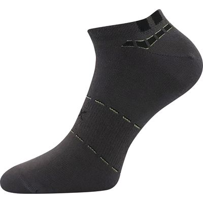 Ponožky pánské krátké slabé REX 16 bavlněné TMAVĚ ŠEDÉ
