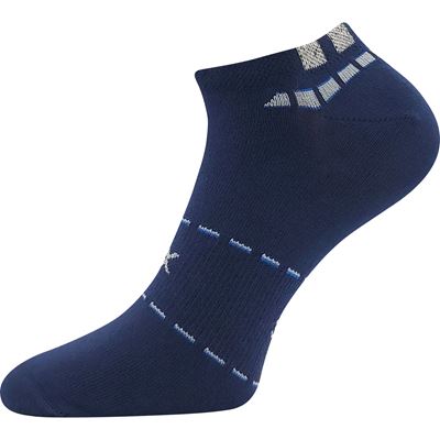 Ponožky pánské krátké slabé REX 16 bavlněné TMAVĚ MODRÉ
