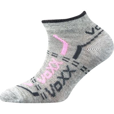 Ponožky dětské krátké slabé REXÍK 01 bavlněné MIX DÍVČÍ (3 páry)
