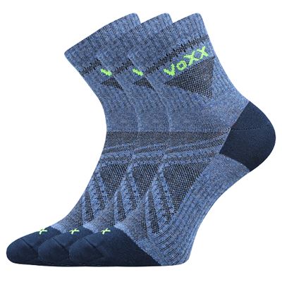 Ponožky sportovní slabé REXON 01 bavlněné JEANS MELÉ