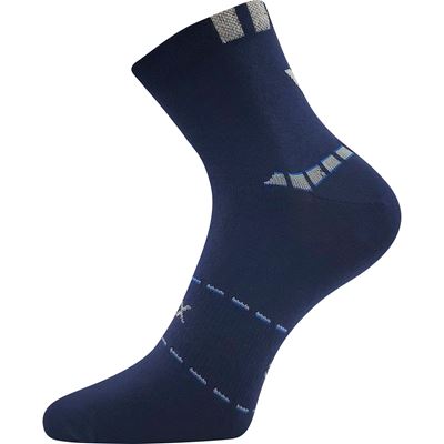 Ponožky pánské sportovní slabé REXON 02 bavlněné TMAVĚ MODRÉ