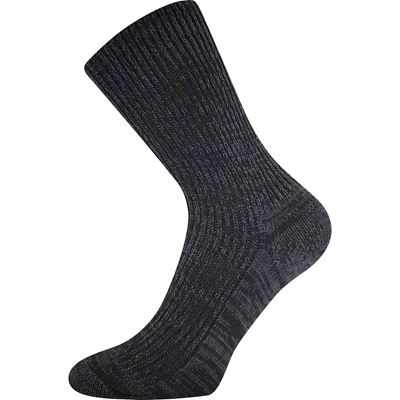 Ponožky silné ŘÍP vlněné ČERNÉ MELÉ