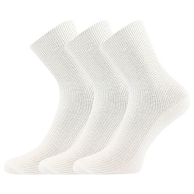 Ponožky dětské slabé ROMSEK 100% bavlněné BÍLÉ