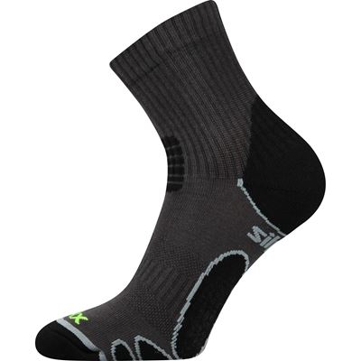 Ponožky sportovní SILO s ionty stříbra TMAVĚ ŠEDÉ