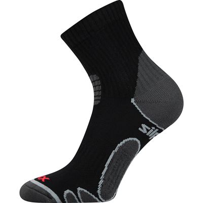 Ponožky sportovní SILO s ionty stříbra ČERNÉ