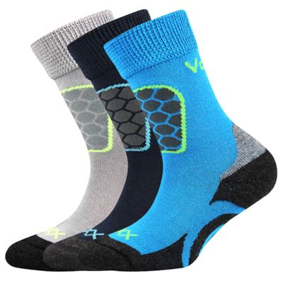 Ponožky dětské sportovní se stříbrem SOLAXIK chlapecké (3 páry)