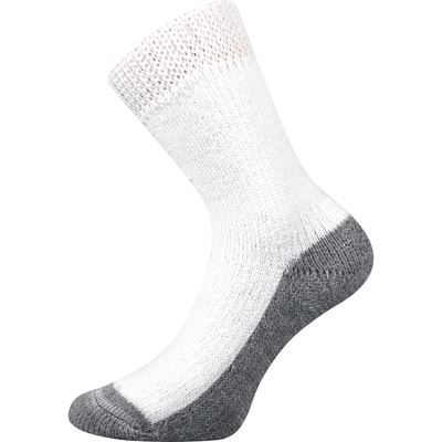 Ponožky silné domácí SPACÍ bílé