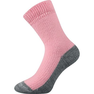 Ponožky silné domácí SPACÍ růžové