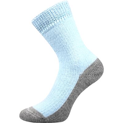 Ponožky silné domácí SPACÍ světle modré