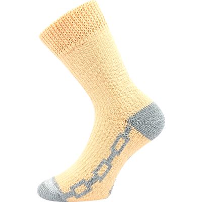 Ponožky silné domácí SPACÍ meruňkové