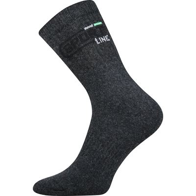 Ponožky silné SPOT 3pack froté TMAVĚ ŠEDÉ