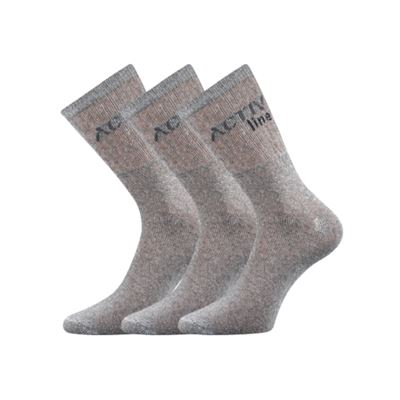 Ponožky pánské slabé SPOTLITE 3pack SVĚTLE ŠEDÉ