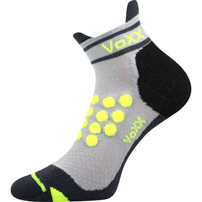 Ponožky kompresní sportovní SPRINTER nízké s ionty stříbra SVĚTLE ŠEDÉ