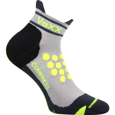 Ponožky kompresní sportovní SPRINTER nízké s ionty stříbra SVĚTLE ŠEDÉ