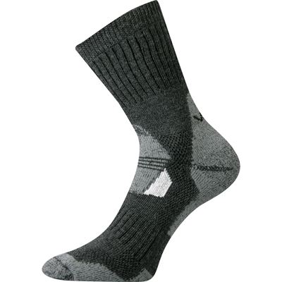 Ponožky zimní thermo z merino STABIL se stříbrem TMAVĚ ŠEDÉ