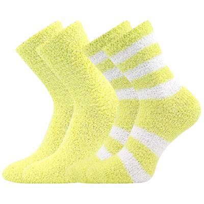 Ponožky dámské žinylkové SVĚTLANA 2pack FOSFOROVÉ