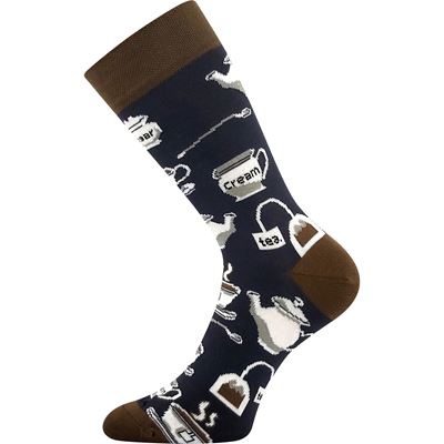 Ponožky v kelímku s motivem čaje TEA vzor 2