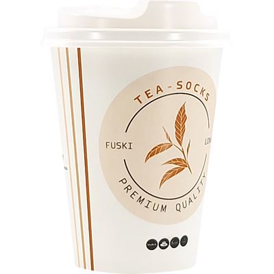 Ponožky v kelímku s motivem čaje TEA vzor 3 (bylinkový čaj)