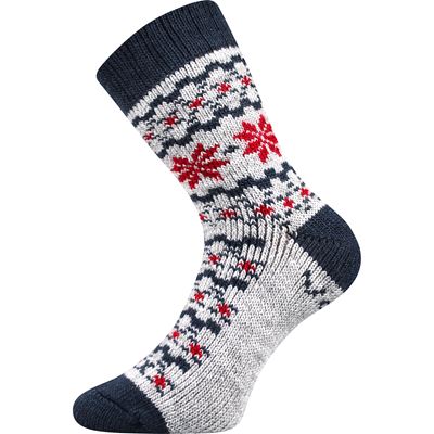 Ponožky silné zimní TRONDELAG s ionty stříbra SVĚTLE ŠEDÉ MELÉ