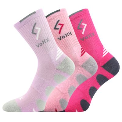 Ponožky dětské sportovní TRONIC bavlněné DÍVČÍ (3 páry)