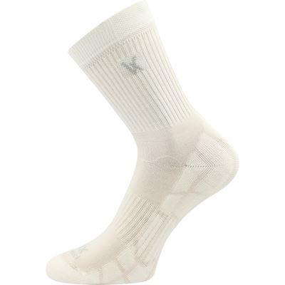 Ponožky sportovní z merino TWARIX s ionty stříbra BÍLÉ
