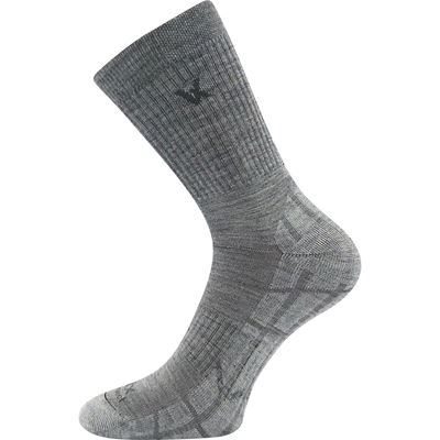 Ponožky sportovní z merino TWARIX s ionty stříbra SVĚTLE ŠEDÉ