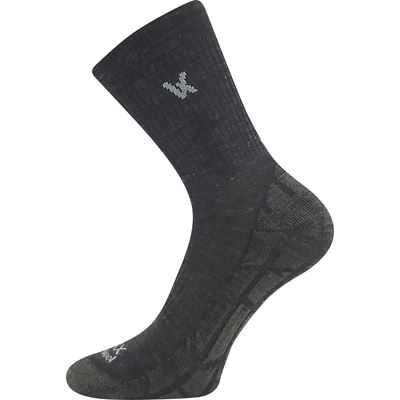 Ponožky sportovní z merino TWARIX s ionty stříbra TMAVĚ ŠEDÉ