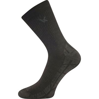 Ponožky sportovní z merino TWARIX s ionty stříbra HNĚDÉ