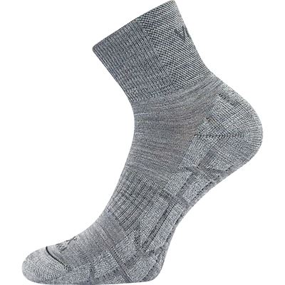 Ponožky krátké sportovní z merino TWARIX SHORT s ionty stříbra SVĚTLE ŠEDÉ