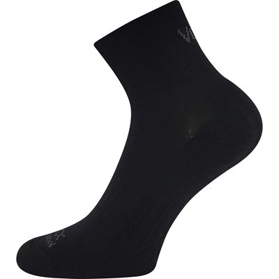 Ponožky krátké sportovní z merino TWARIX SHORT s ionty stříbra ČERNÉ