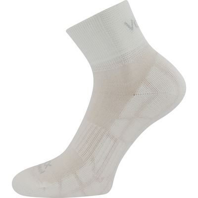 Ponožky krátké sportovní z merino TWARIX SHORT s ionty stříbra BÍLÉ