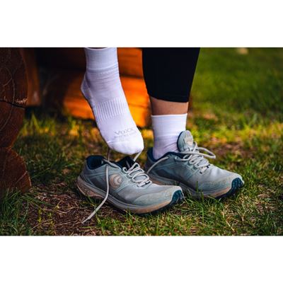 Ponožky krátké sportovní z merino TWARIX SHORT s ionty stříbra BÍLÉ