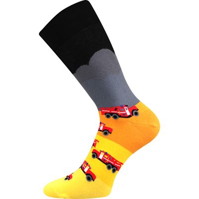 Ponožky společenské vtipné TWIDOR s obrázky HASIČŮ