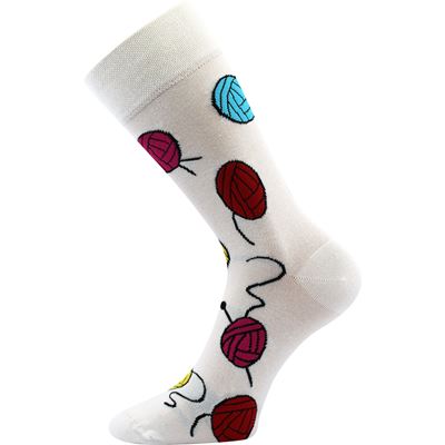 Ponožky společenské vtipné TWIDOR s obrázky KLUBÍČEK