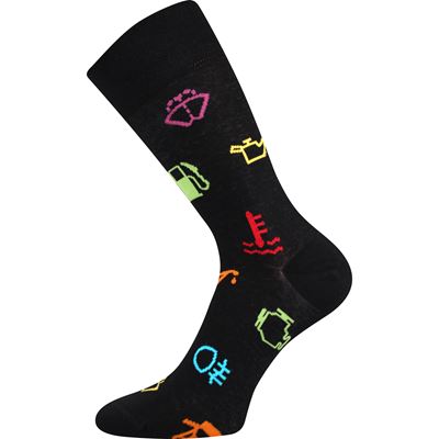 Ponožky společenské vtipné TWIDOR s obrázky SIGNÁLŮ