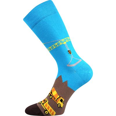 Ponožky společenské vtipné TWIDOR s obrázky STAVBY
