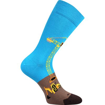 Ponožky společenské vtipné TWIDOR s obrázky STAVBY
