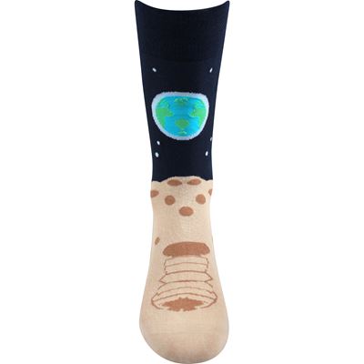 Ponožky společenské vtipné TWIDOR s obrázky VESMÍRU