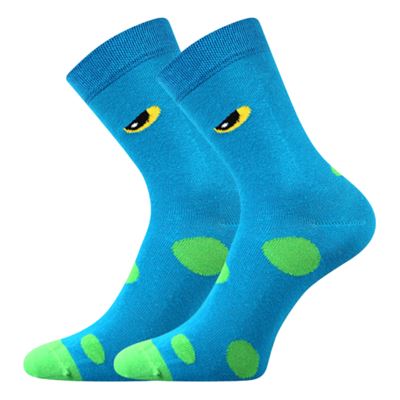 Ponožky dětské vtipné TWIDORIK s příšerou MODRÉ
