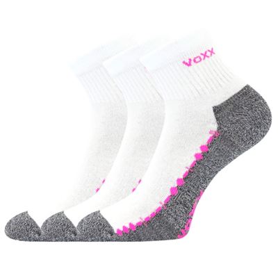 Ponožky bavlněné sportovní VECTOR bílé (3 páry)