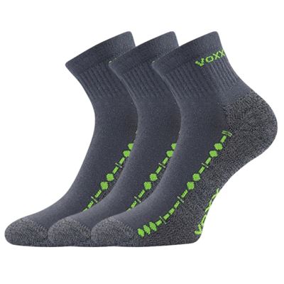 Ponožky bavlněné sportovní VECTOR tmavě šedé (3 páry)