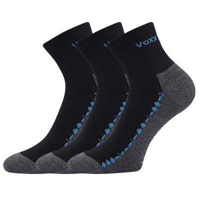 Ponožky bavlněné sportovní VECTOR černé (3 páry)