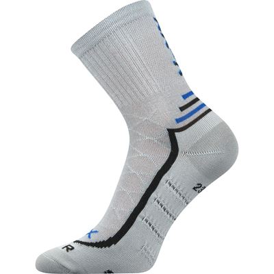 Ponožky sportovní anatomicky tvarované VERTIGO s masážním chodidlem SVĚTLE ŠEDÉ