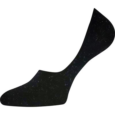 Ponožky extra nízké bambusové VIRGIT s lurexem ČERNÉ (2 páry)